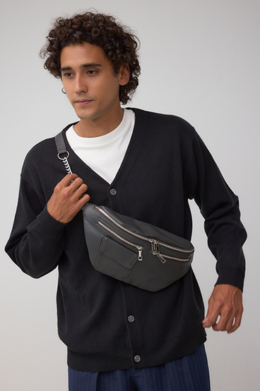 ファスナーデザインボディーバッグ 詳細画像