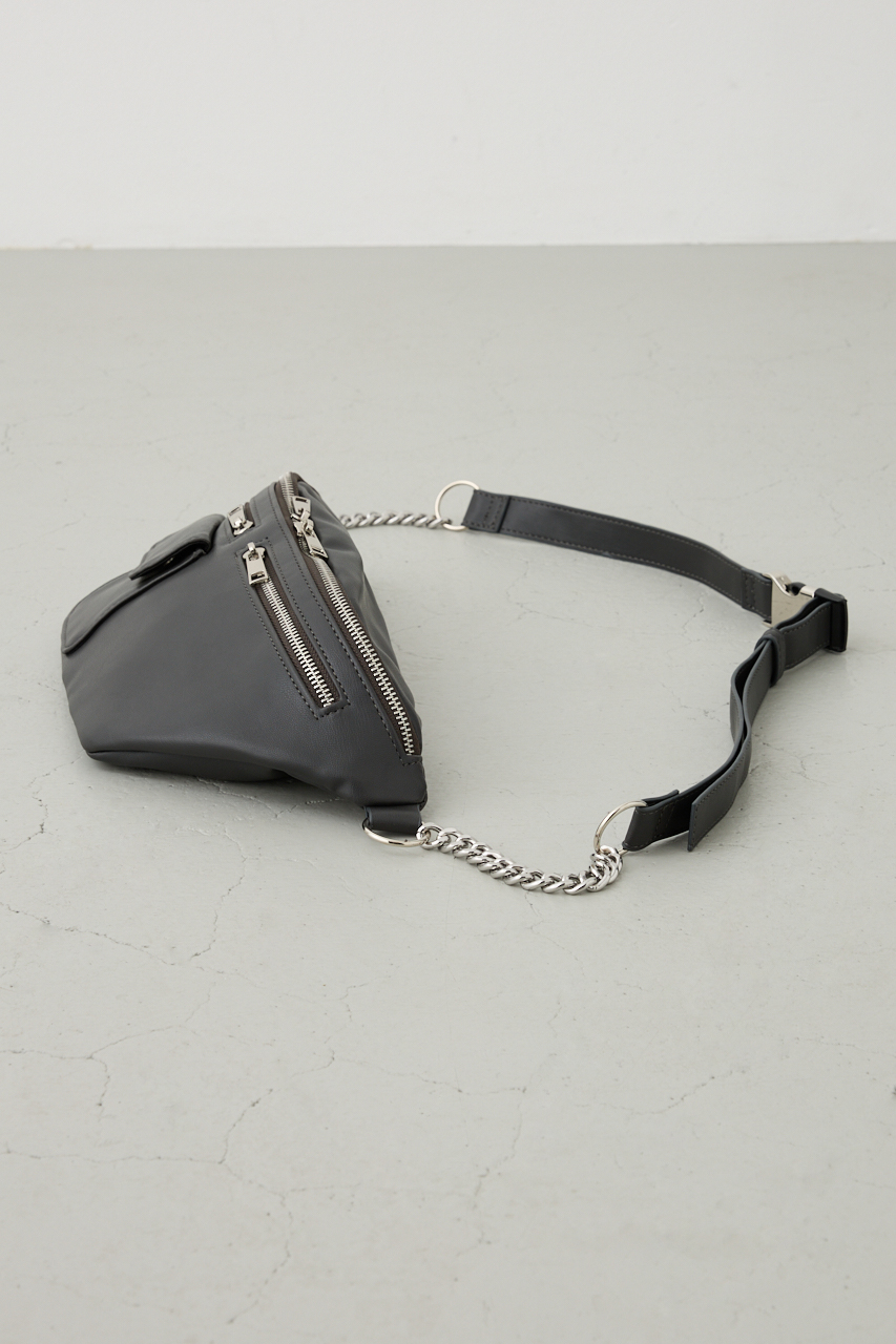 ファスナーデザインボディーバッグ｜MEN｜251IAT55-0411｜AZUL