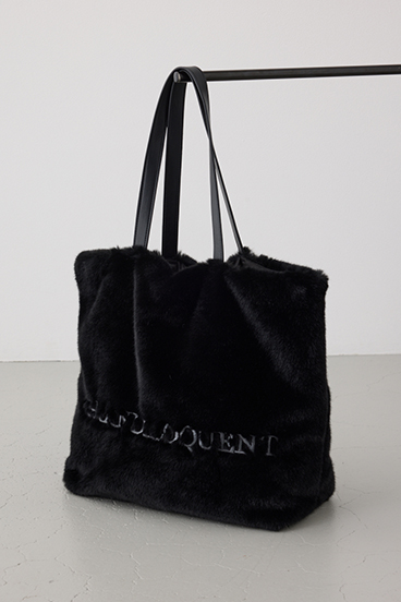 フェイクファービッグトートバッグ 詳細画像