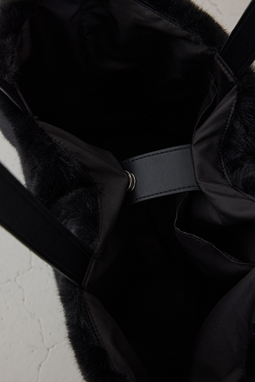 フェイクファービッグトートバッグ 詳細画像