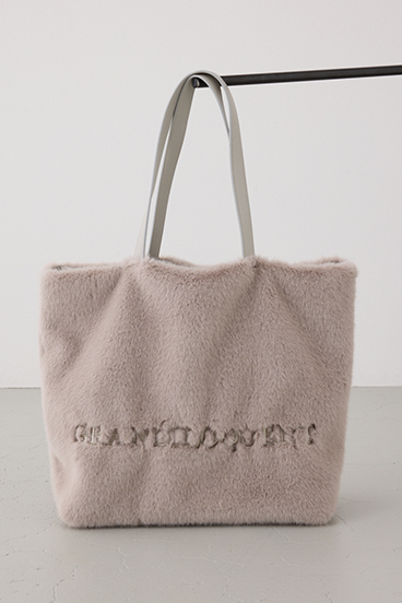 フェイクファービッグトートバッグ