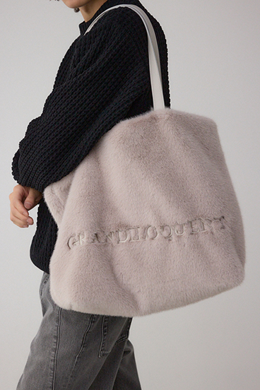 フェイクファービッグトートバッグ