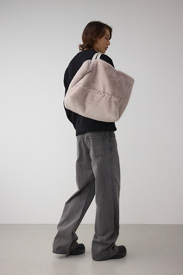 フェイクファービッグトートバッグ 詳細画像