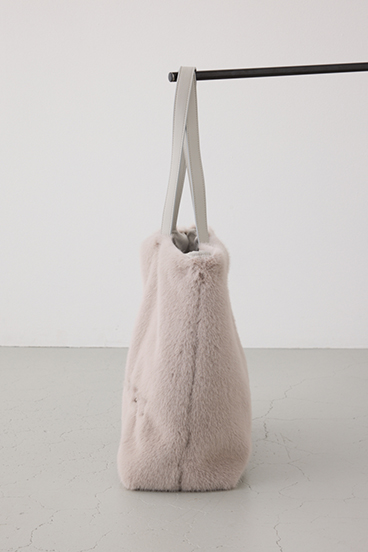 フェイクファービッグトートバッグ 詳細画像