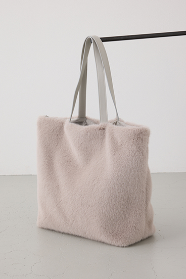 フェイクファービッグトートバッグ 詳細画像