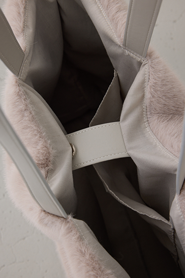 フェイクファービッグトートバッグ 詳細画像