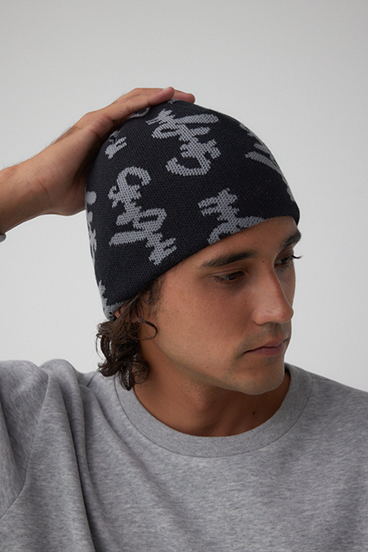 総ロゴニット帽