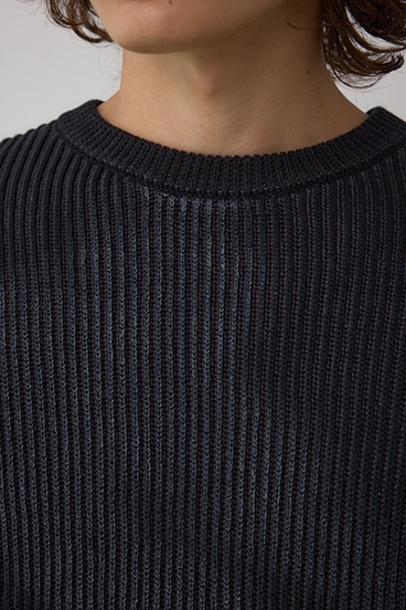 シャドウスプレーリブニット 詳細画像