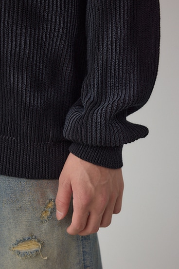 シャドウスプレーリブニット 詳細画像