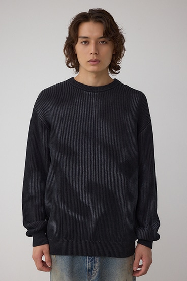 シャドウスプレーリブニット 詳細画像