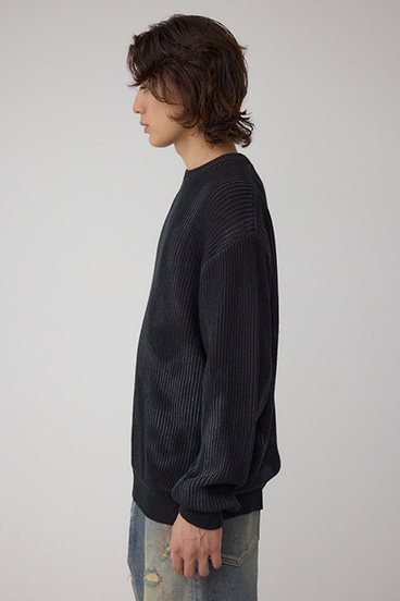 シャドウスプレーリブニット 詳細画像