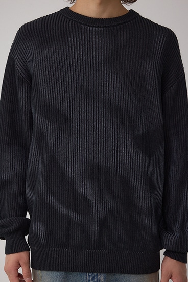 シャドウスプレーリブニット 詳細画像