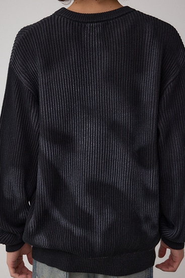 シャドウスプレーリブニット 詳細画像