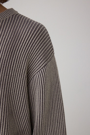 シャドウスプレーリブニット 詳細画像