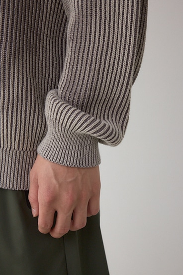 シャドウスプレーリブニット 詳細画像