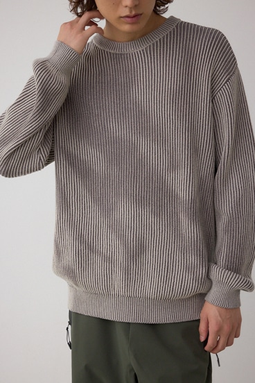 シャドウスプレーリブニット 詳細画像