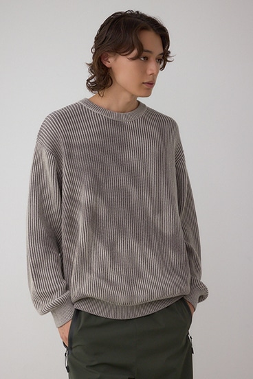 シャドウスプレーリブニット 詳細画像