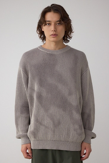 シャドウスプレーリブニット 詳細画像