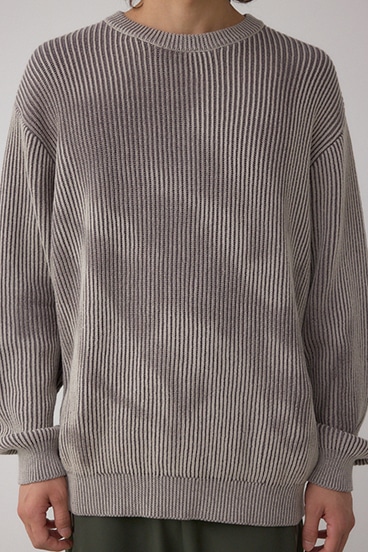 シャドウスプレーリブニット 詳細画像