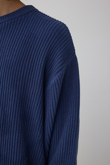 シャドウスプレーリブニット 詳細画像