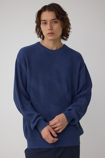 シャドウスプレーリブニット 詳細画像