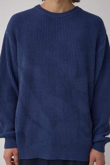 シャドウスプレーリブニット 詳細画像