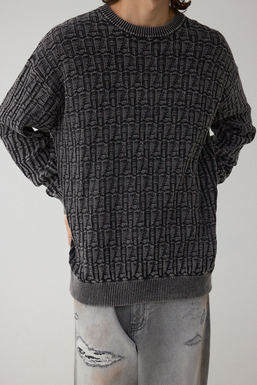 ヴィンテージライクジャガードニット