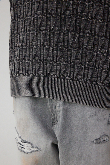 ヴィンテージライクジャガードニット 詳細画像