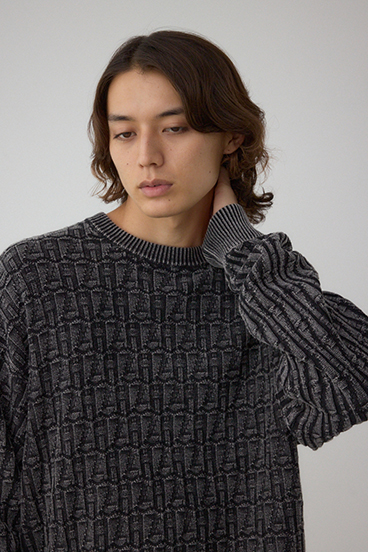 ヴィンテージライクジャガードニット