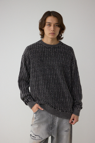 ヴィンテージライクジャガードニット 詳細画像