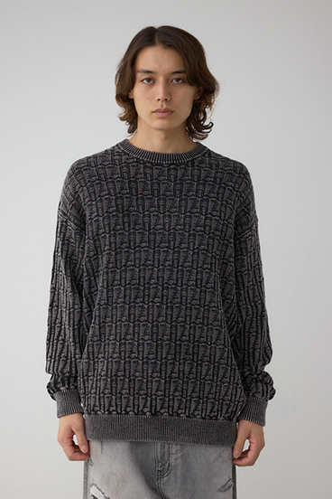 ヴィンテージライクジャガードニット 詳細画像