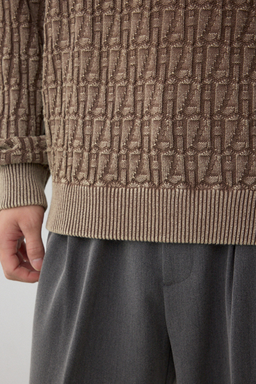 ヴィンテージライクジャガードニット 詳細画像