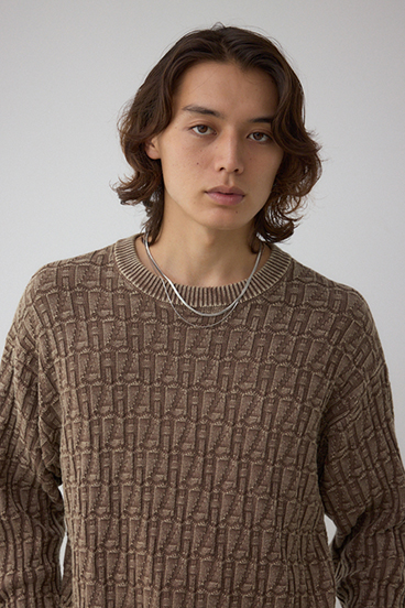 ヴィンテージライクジャガードニット