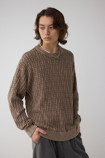 ヴィンテージライクジャガードニット 詳細画像