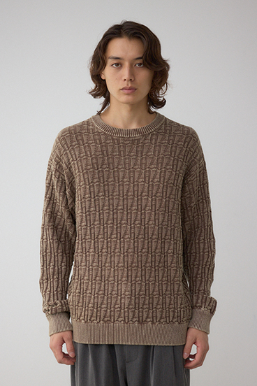 ヴィンテージライクジャガードニット 詳細画像