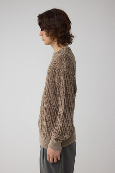 ヴィンテージライクジャガードニット 詳細画像