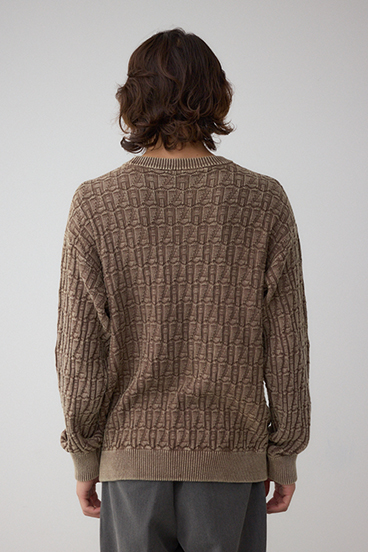 ヴィンテージライクジャガードニット 詳細画像