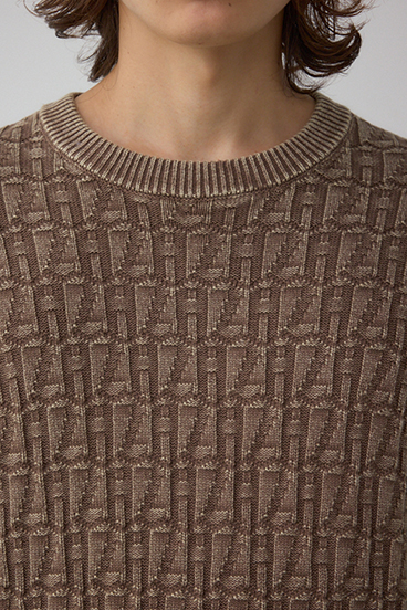 ヴィンテージライクジャガードニット 詳細画像