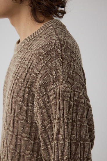 ヴィンテージライクジャガードニット 詳細画像