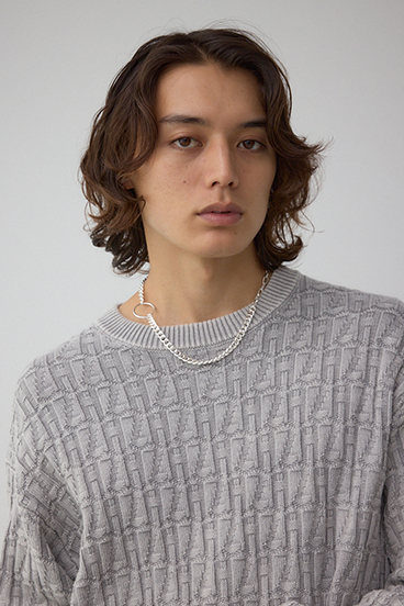 ヴィンテージライクジャガードニット 詳細画像