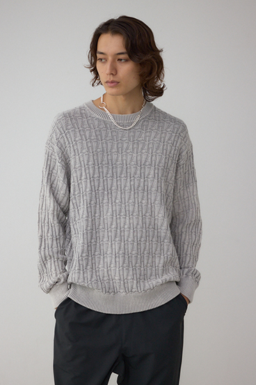 ヴィンテージライクジャガードニット 詳細画像