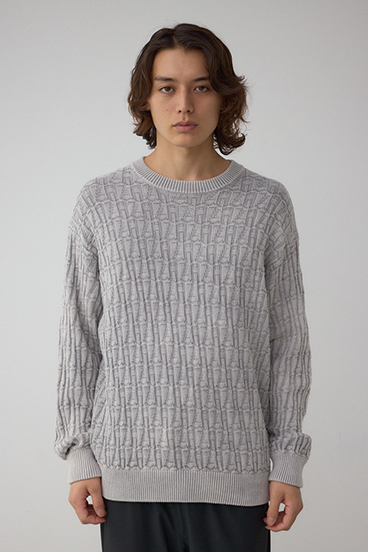 ヴィンテージライクジャガードニット 詳細画像