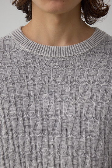 ヴィンテージライクジャガードニット 詳細画像