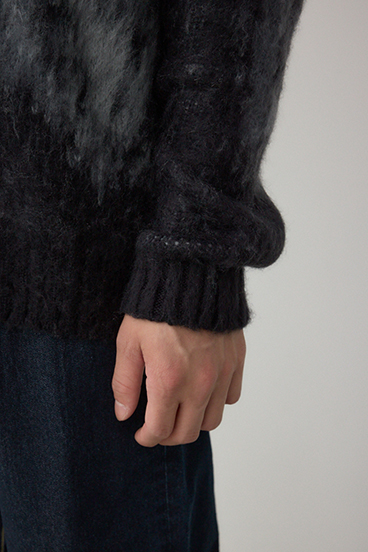 起毛総柄カーディガン 詳細画像