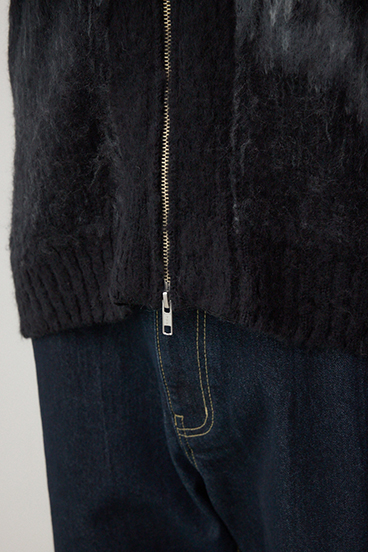 起毛総柄カーディガン 詳細画像