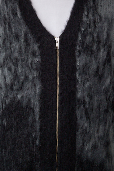 起毛総柄カーディガン 詳細画像