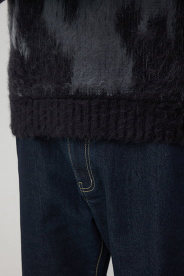 起毛総柄ニット 詳細画像