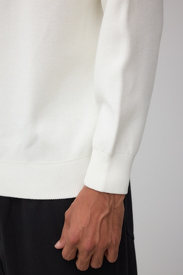 ミラノリブハーフジップ 詳細画像