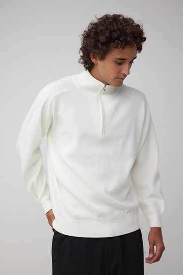 ミラノリブハーフジップ 詳細画像