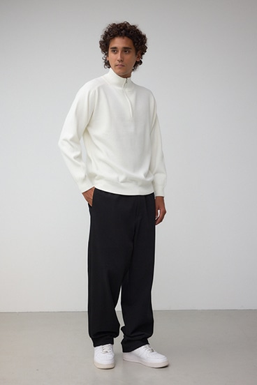 ミラノリブハーフジップ 詳細画像